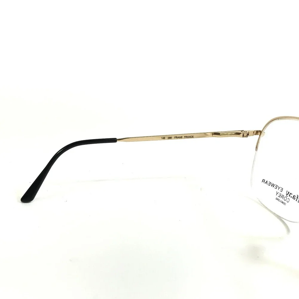 Vintage Tiffany Eyeglasses Frames COREY 096 Blue Marble Gold Aviators 50-20-145